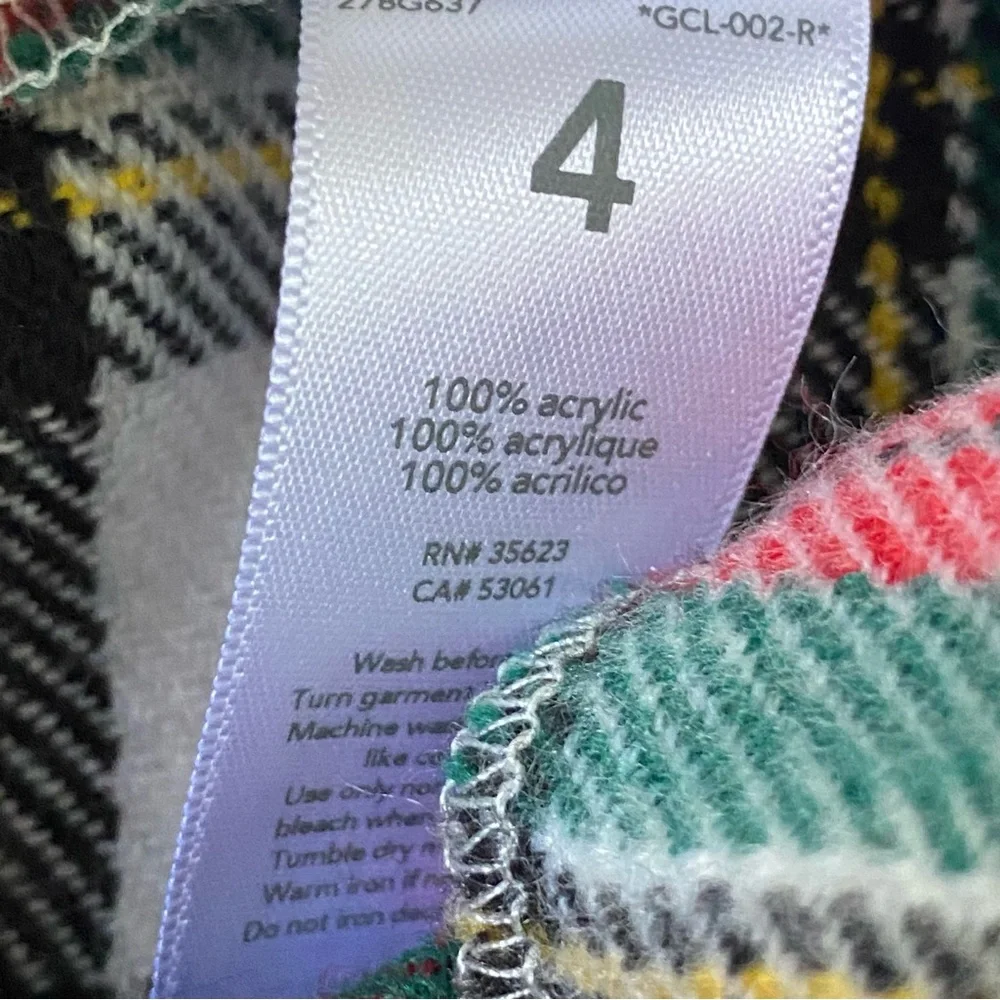 Kilt Style Skirt Size 2T Carter’s Tartan Plaid Pleats Adjustable Waist Red Green